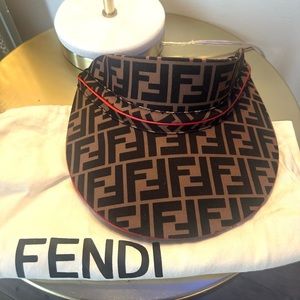 Authentic Fendi Visor Hat